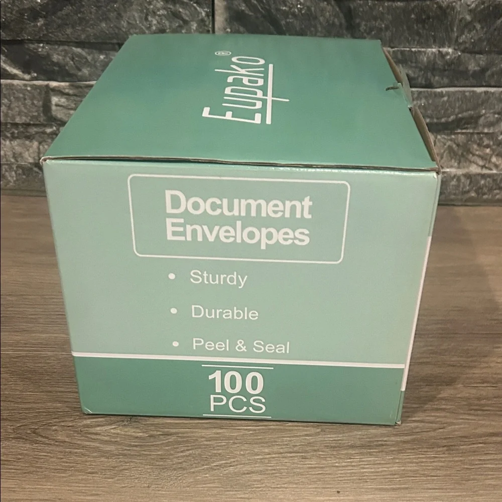 Eupako White Rigid Document‎ Envelopes 6.25 x 8.25 - Box of 100